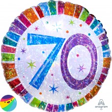 Folija balon - 70 Holografski pisan Folija balon - 70 Holografski pisan